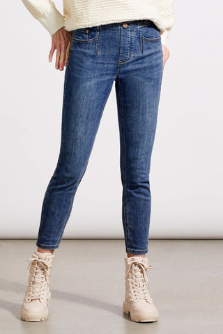 AUDREY ICON PULL-ON ANKLE SKINNY JEANS-Bluemoon