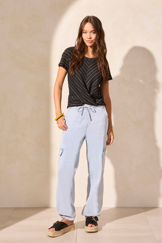 Wear 2 Ways Audrey Cargo Joggers-Bluewhite