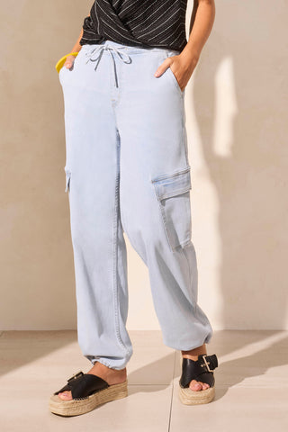 Wear 2 Ways Audrey Cargo Joggers-Bluewhite