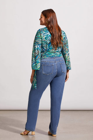 alt view 2 - SOPHIA CURVY STRAIGHT LEG JEANS-Dk.vintage