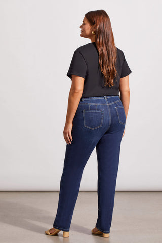 alt view 2 - SOPHIA CURVY STRAIGHT LEG JEANS-Deepocean