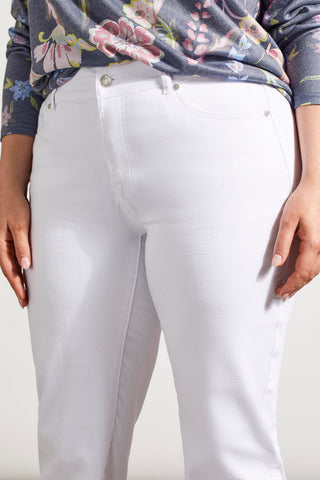 SOPHIA CURVY STRAIGHT LEG JEANS-White