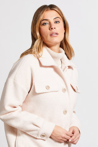 alt view 2 - BOILED WOOL JACKET WITH POCKETS-Blush