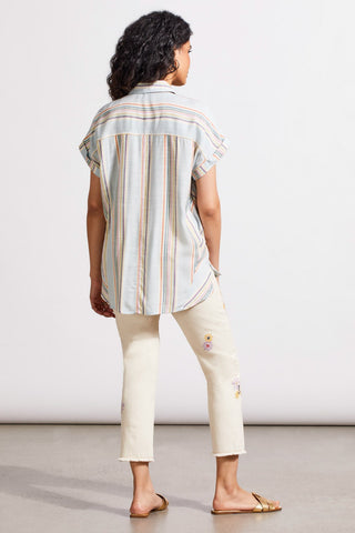 alt view 4 - BUTTON-UP SHIRT WITH ASYMMETRICAL PANELS-Saltwater