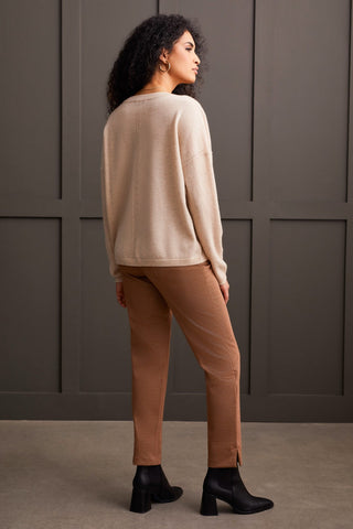 CASHMERE SWEATER WITH POINTELLE DETAIL-H.moonstone