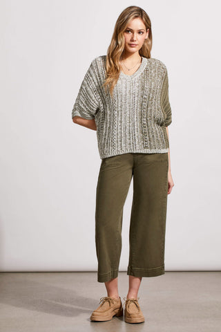 alt view 2 - DOLMAN LOOSE FIT SWEATER-H.aloe