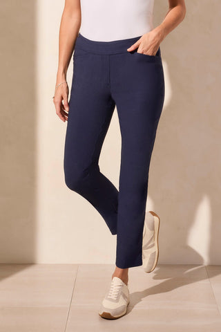 Flatten It® Pull-On Ankle Pant With Back Seam-Jet Blue