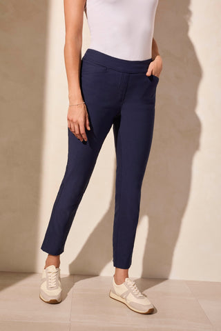 Flatten It® Pull-On Ankle Pant With Back Seam-Jet Blue