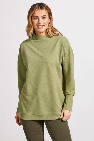 alt view 1 - FUNNEL NECK TUNIC-H clover leaf