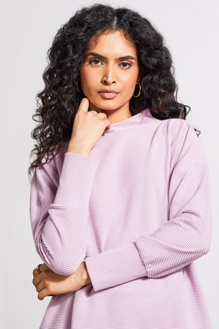 alt view 1 - FUNNEL NECK TUNIC-H lavender blush