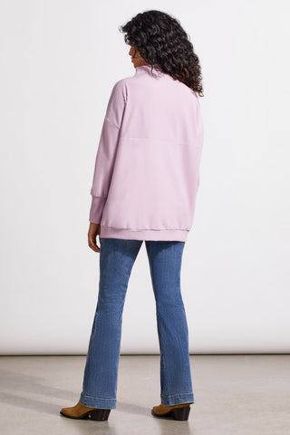 alt view 3 - FUNNEL NECK TUNIC-H lavender blush