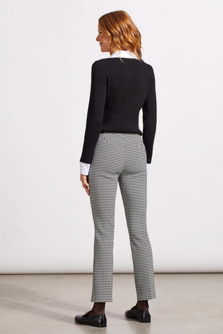 alt view 3 - HOUNDSTOOTH JACQUARD PULL-ON PANT-Black