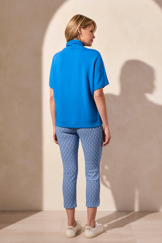 Jacquard Print Pull-On Capri-Riviera