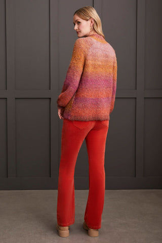 alt view 3 - OMBRE BOUCL√â/ MOCK NECK SWEATER-Bordeaux