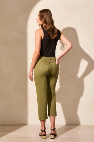 Pull-On Kick Flare Capri-Loden