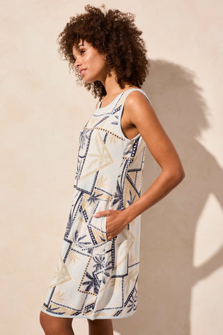 Reversible A-Line Dress-Water