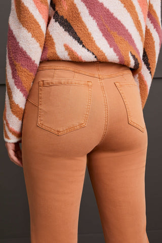 alt view 2 - SOPHIA CURVY MICRO FLARE JEANS-Almond