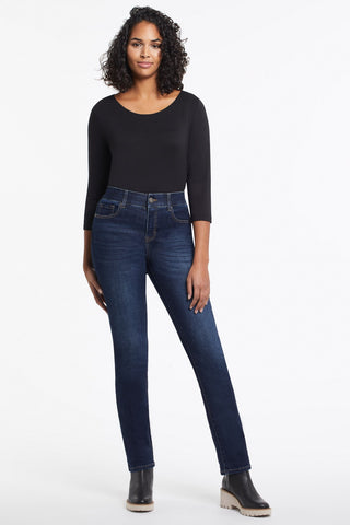 alt view 1 - PETITE  SOPHIA CURVY STRAIGHT LEG JEANS-Deepocean