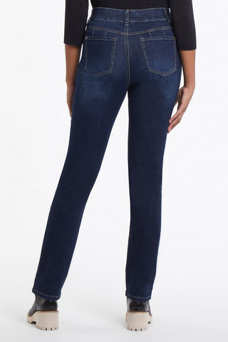 alt view 3 - PETITE  SOPHIA CURVY STRAIGHT LEG JEANS-Deepocean