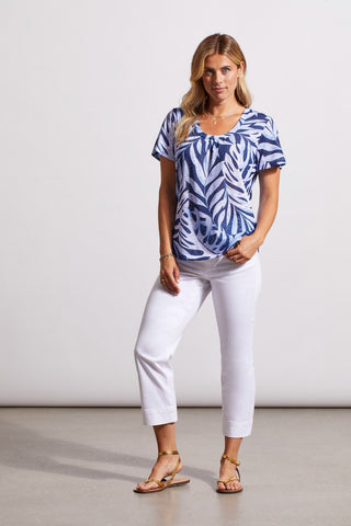 alt view 4 - PULL-ON KICK FLARE CAPRI-White